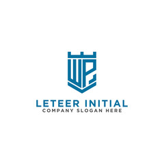 inspiring logo designs for companies from the initial letters of the WP logo icon. -Vectors