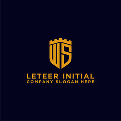 inspiring logo designs for companies from the initial letters of the WS logo icon. -Vectors