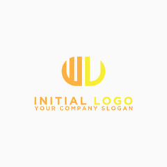 inspiring logo designs for companies from the initial letters of the WV logo icon. -Vectors