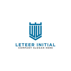 inspiring logo designs for companies from the initial letters of the WW logo icon. -Vectors