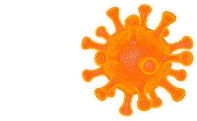 Coronavirus Covid-19 virus close up 3d rendering