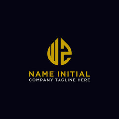 Obraz premium inspiring logo designs for companies from the initial letters of the WZ logo icon. -Vectors