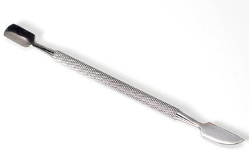 Manicure tool - scapula isolated on white background