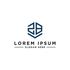 inspiring logo designs for companies from the initial letters of the ZB logo icon. -Vectors