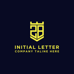 inspiring logo designs for companies from the initial letters of the ZB logo icon. -Vectors