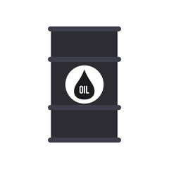 Barrel of oil. Cheaper or more expensive oil. Vector illustration isolated on a white background