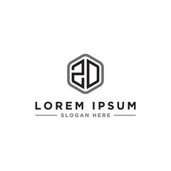 inspiring logo designs for companies from the initial letters of the ZD logo icon. -Vectors