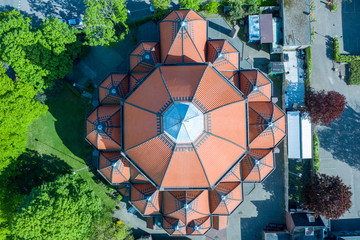 Aerial view from Netherlands chapel