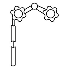 Opera glasses illustration. Element of theter for mobile concept and web apps.