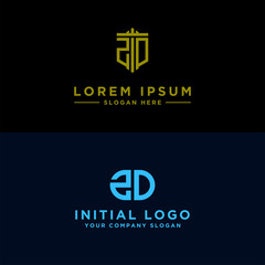 Obraz premium inspiring logo designs for companies from the initial letters of the ZD logo icon. -Vectors