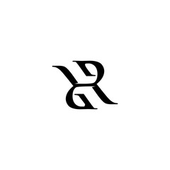 RR Letter Logo Design Vector Template
