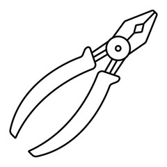 Plumber pliers icon vector illustration