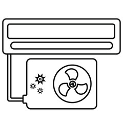 Conditioner icon vector illustration photo