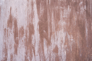 The texture of a sheet of iron painted with paint that is in a state of corrosion. Outer part.