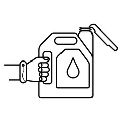 Bio fuel canister icon vector