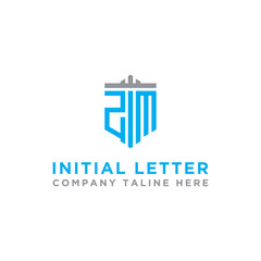 inspiring logo designs for companies from the initial letters of the ZM logo icon. -Vectors