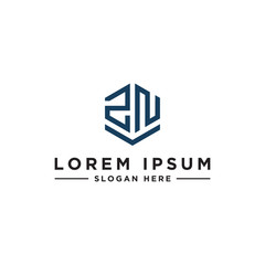 inspiring logo designs for companies from the initial letters of the ZN logo icon. -Vectors
