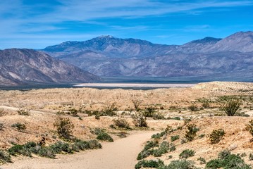 Borrego Badlands in the Anza Borrego Desert State Park in California