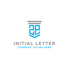 inspiring logo designs for companies from the initial letters of the ZP logo icon. -Vectors