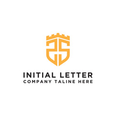 inspiring logo designs for companies from the initial letters of the ZS logo icon. -Vectors
