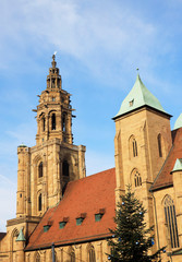 Fototapeta na wymiar The Church Kilianskirche in Heilbronn, Germany