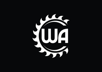 W A, WA Initial Letter Logo design vector template, Graphic Alphabet Symbol for Corporate Business Identity