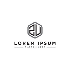 inspiring logo designs for companies from the initial letters of the ZU logo icon. -Vectors
