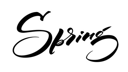 Spring lettering