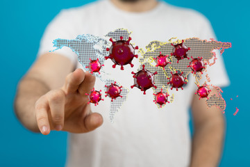 epidemic coronavirus 2019-nCoV, Novel Coronavirus Alert outbreak . Virus Covid 19-NCP. Spread of...