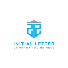 Obraz premium inspiring logo designs for companies from the initial letters of the ZZ logo icon. -Vectors