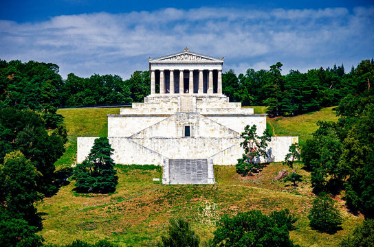 Walhalla bei Donaustauf &uuml;ber der Donau, Bayern, Deutschland