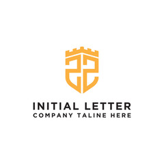 inspiring logo designs for companies from the initial letters of the ZZ logo icon. -Vectors