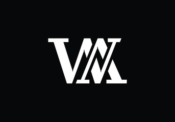 Fototapeta premium W A, WA Initial Letter Logo design vector template, Graphic Alphabet Symbol for Corporate Business Identity