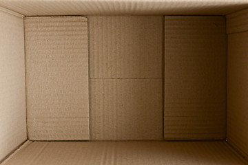 empty inside brown box carton paper package open packing