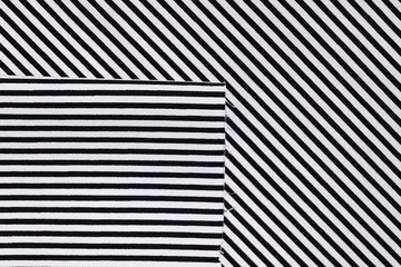 fabric black and white stripe pattern modern style, abstract fashion trendy cloth texture background