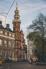 Fototapeta premium classic and residential city, quiet and old streets