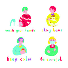 Simple Set of Coronavirus Protection. 