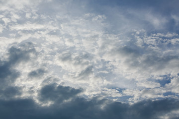 white cloud on blue sky