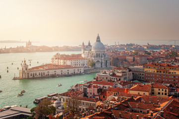 Venice,Italy. Aerial  view from San Marco Campanile.
