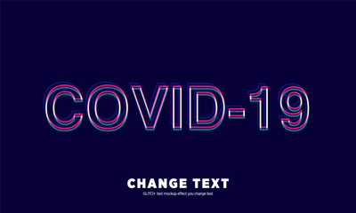 neon line Text Effect Mockup /full editable text