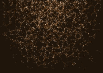 Network Mesh Procedural Art background illustration