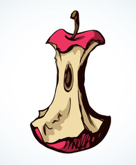 Stub from Apple. Vector drawing