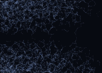 Network Mesh Procedural Art background illustration