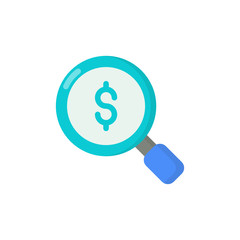 Obraz premium Search Analysis Sales Focus Marketing Icon, Logo, Vector