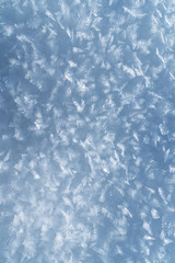 Snow crust top view winter high definition white background.