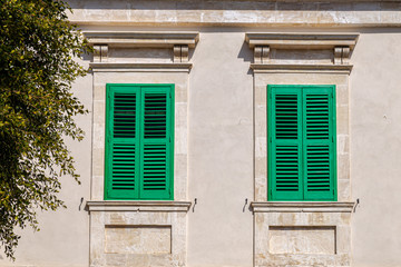 windows in the facades
