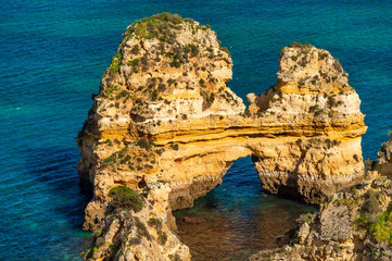 Fototapeta na wymiar Cliffs in Lagos, Portugal