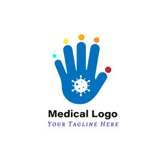 Illustration Medical Logo Template for print and website project