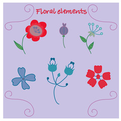 Floral elements