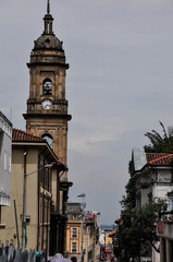 Fototapeta na wymiar Cathedral tower,,Bogota